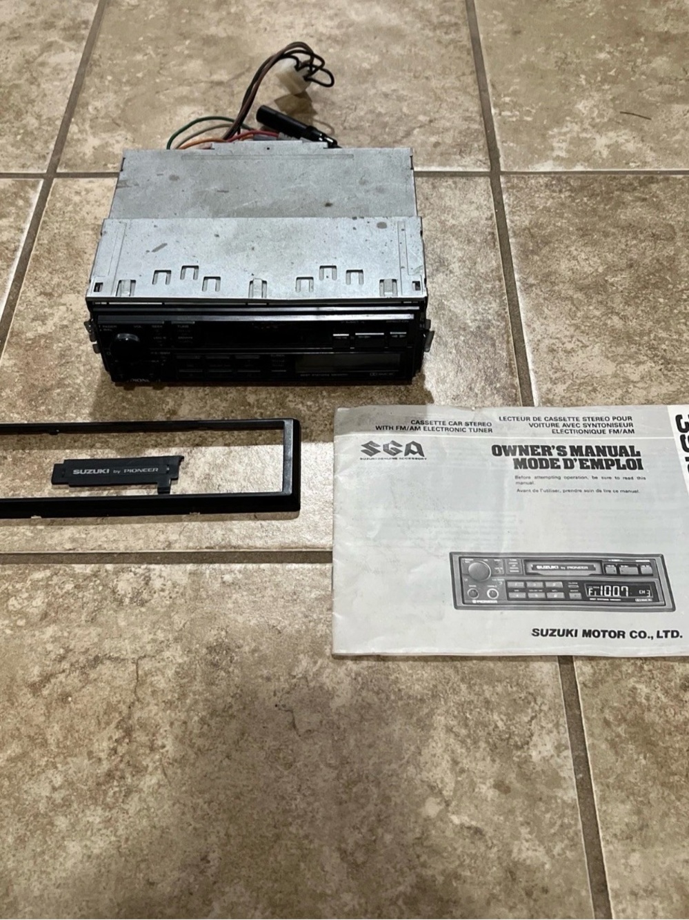 Rare Pioneer Suzuki Cassette Car Stereo with pFM/AM Electronic Tuner 39100-61A40